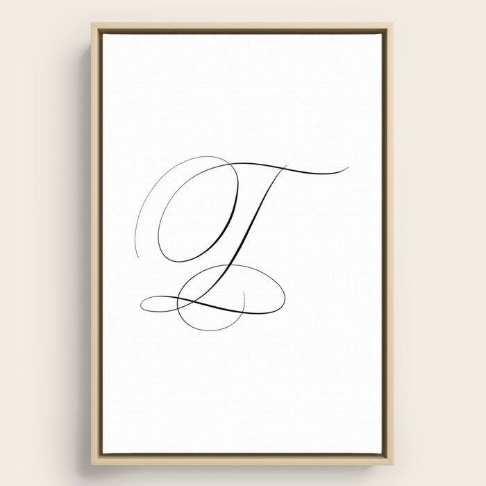 Letter cheap t calligraphy