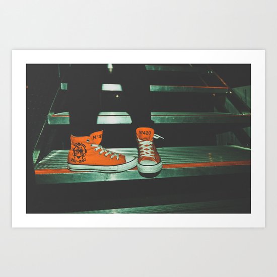 can i kick it?...yes you can. Art Print