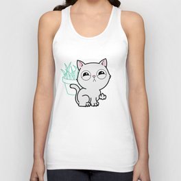 Kitty Knows Sign Language Unisex Tank Top
