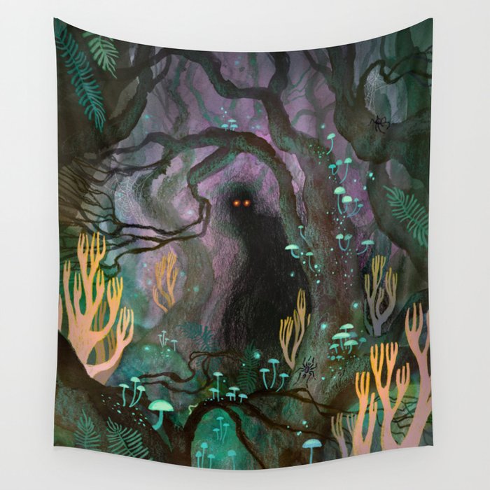 Shadow in the Forest Wall Tapestry