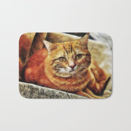 Cosy Cat Bath Mat