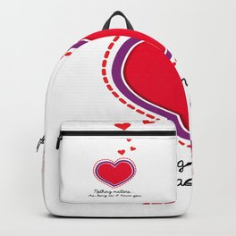 Love Text. Heart with Purple Outline. Dotted Red Hearts. Nothing Matters as long as I have You Backpack | Valentineroomdecor, Hearts, Pop Art, Valentineposter, Bigheart, Heart, Valentineseason, Digital, Valentinewallart, Valentinedesign 