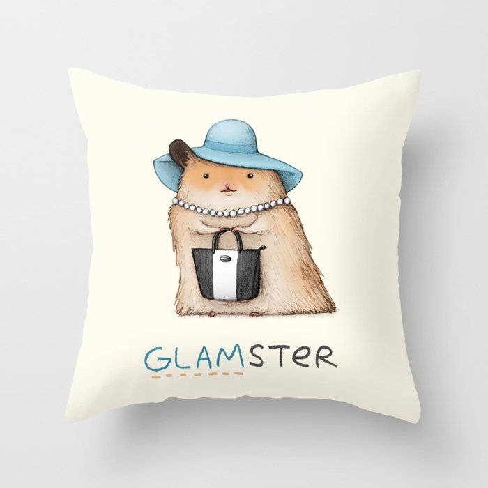 Glamster Throw Pillow