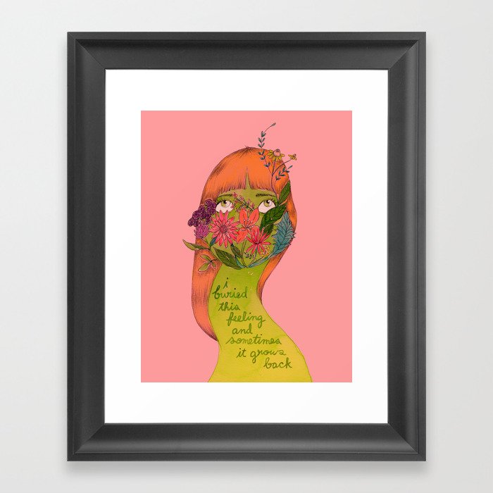 Floral Feelings Framed Art Print