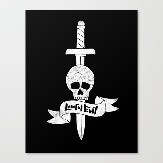 LAWFUL EVIL Canvas Print
