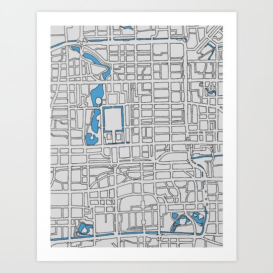 Central Beijing Art Print