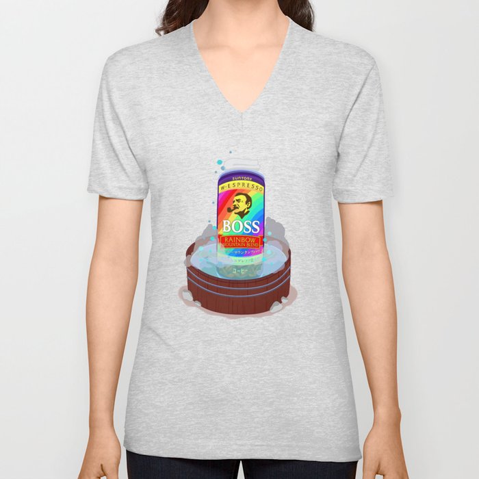 Boss Coffee Onsen V Neck T Shirt