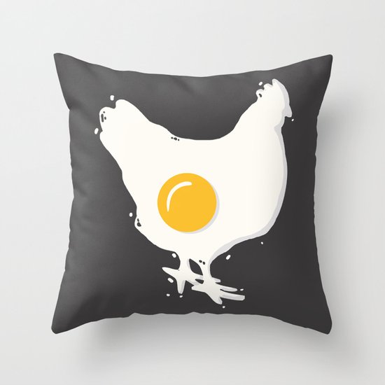 Fried Throw Pillow