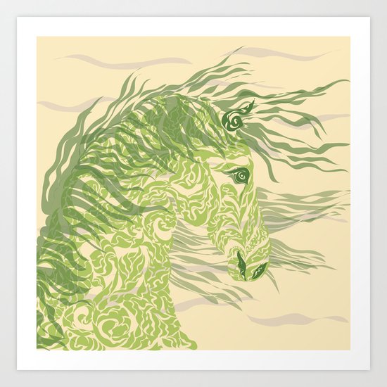 Horse power Art Print