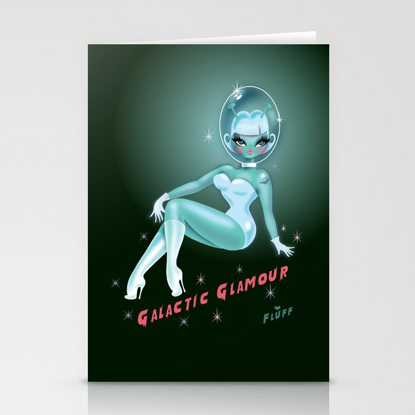 Galactic Glamour Stationery Cards