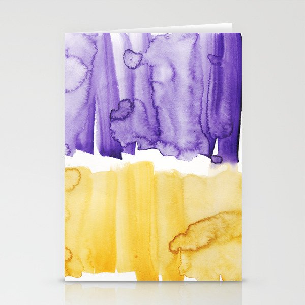 42   Abstract Expressionism Watercolor Painting 220331 Minimalist Art Valourine Original  Stationery Cards