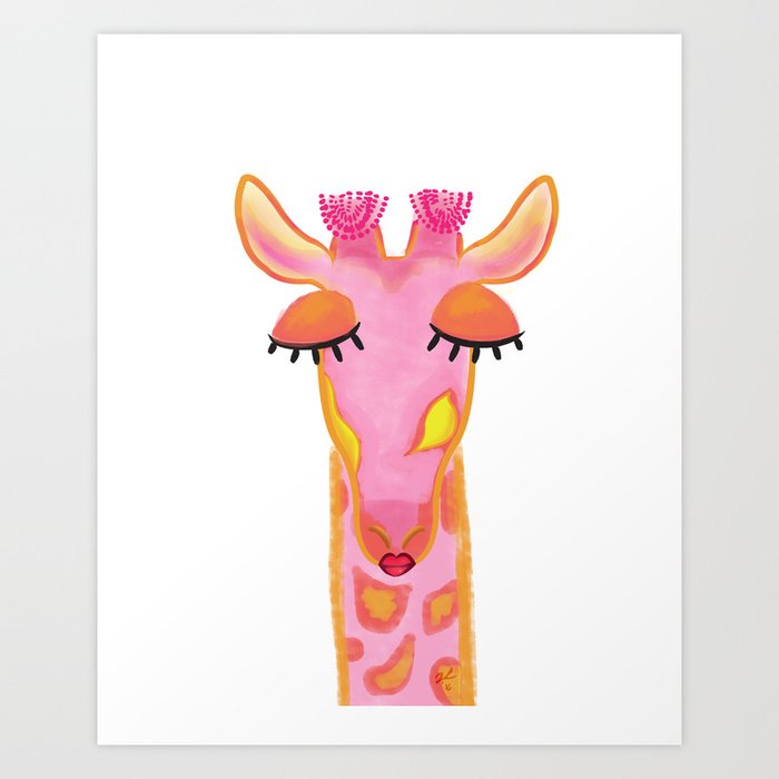 Giraffe Nursery Art Print By Dannieann Society6 Giraffe Nursery Art Print By Dannieann