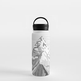 Mount Everest Black and White Water Bottle