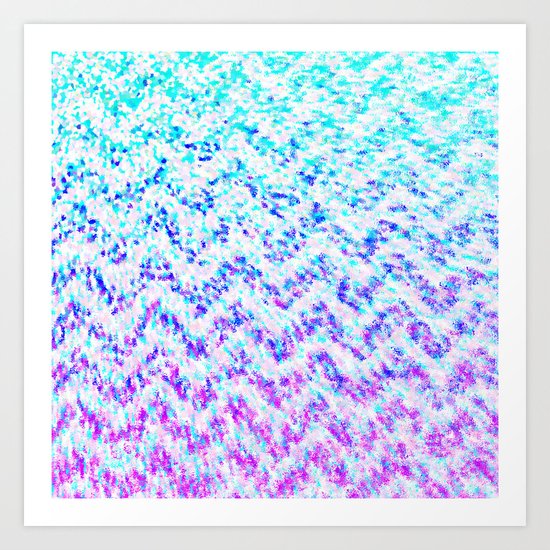 Chevron Splash Art Print