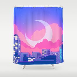Dreamy Moon Nights Shower Curtain