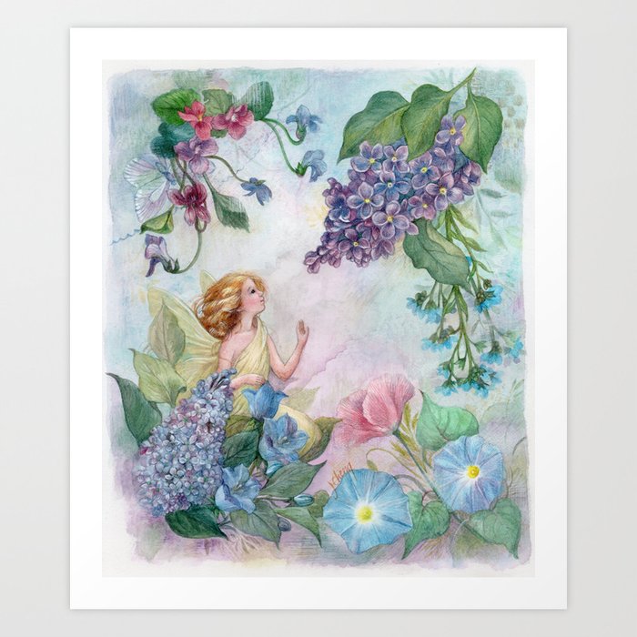 Lilac Fairy Art Print