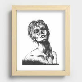 Sugar Skull Recessed Framed Print