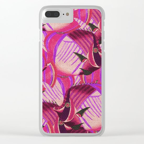 Crowd Fish 7 Clear iPhone Case
