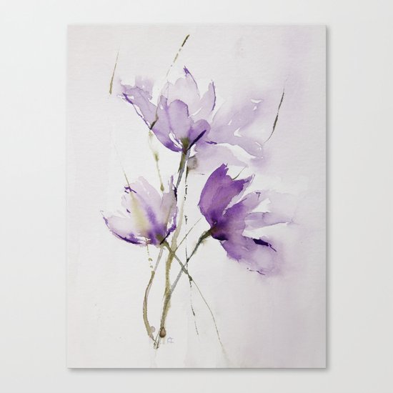 wilted tulips Canvas Print