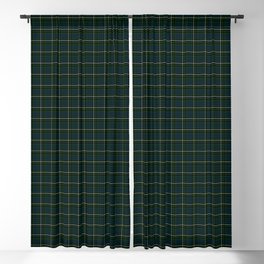Dark Green Plaid  Blackout Curtain