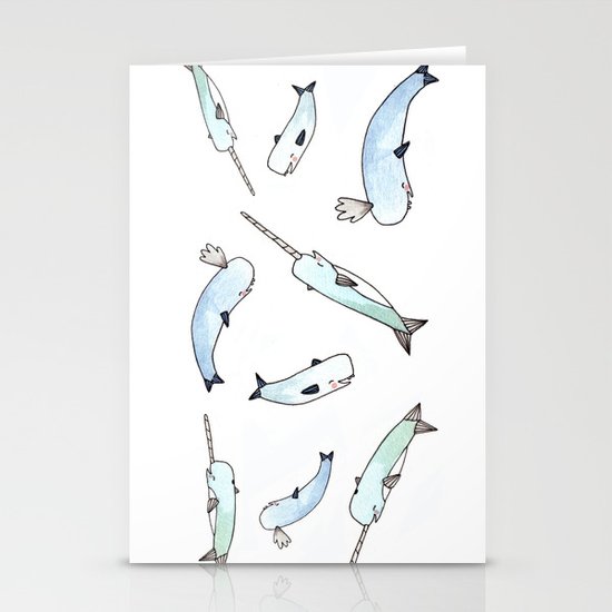 Narwhal Friends Stationery Cards