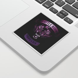 Battle Born MC- Purple Wolf Logo Sticker