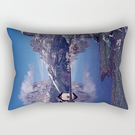 ESCAPE #2 #BLUE #Original - Peace in the Mountains Rectangular Pillow