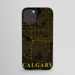 Calgary map iPhone Case