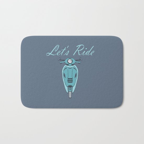 Let's Ride Bath Mat