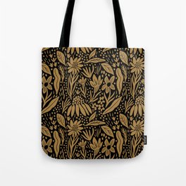 Eileen Black and Gold Tote Bag