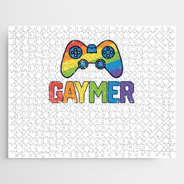 Gaymer LGBT Gay Pride Shirt for Men Women Boys Girls Gamer Gifts Jigsaw Puzzle