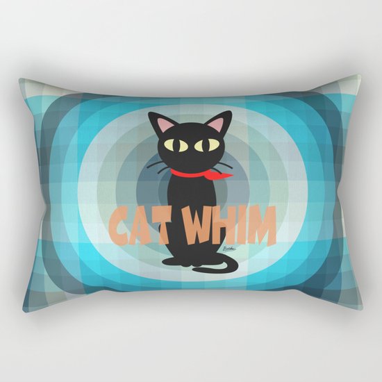 Blue Whim Rectangular Pillow
