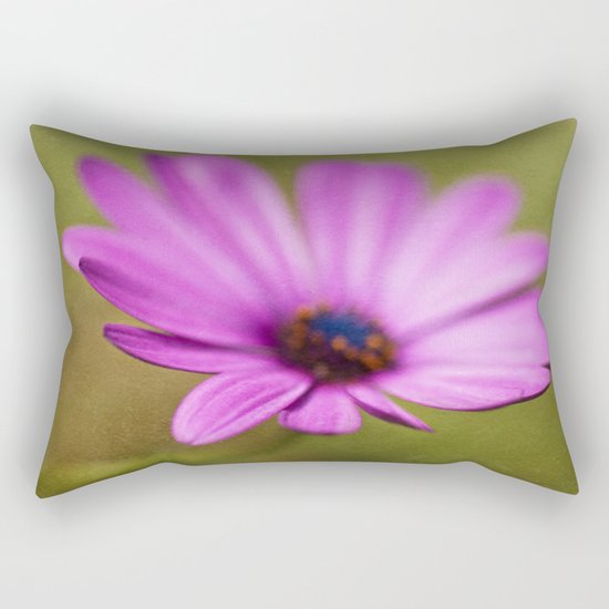 Purple Textured Flower II Rectangular Pillow