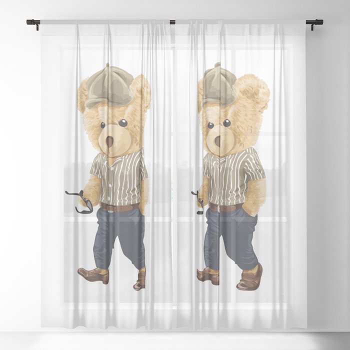 Bear With Style Sheer Curtain