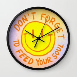 Feed Your Soul Wall Clock