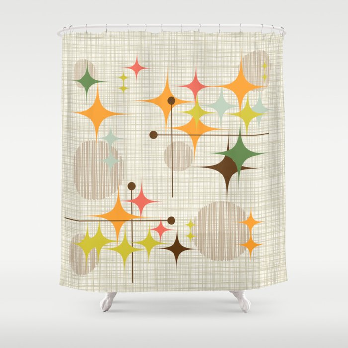 Starbursts and Globes 3 Shower Curtain
