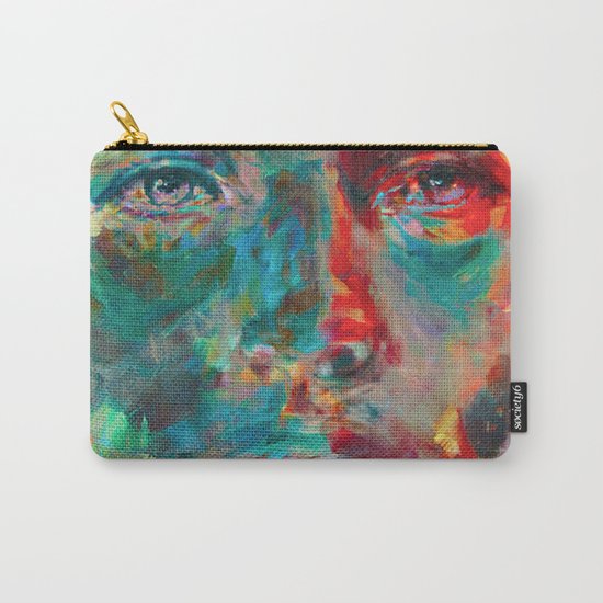 Face in Saturated Color's 2 Carry-All Pouch
