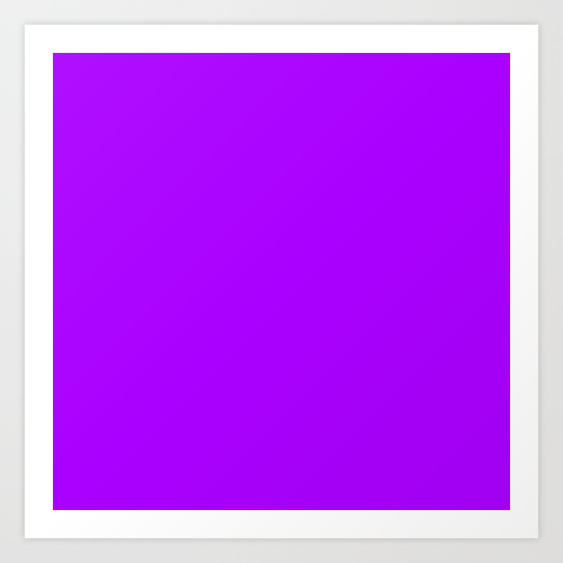 Modern neon purple trendy colors Art Print