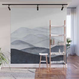 Watercolor Mountains Wall Mural
