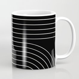 Minimal Line Curvature II Coffee Mug | Mid Century Modern, Line, Contemporary, Sleek, Curated, Abstract, Minimal, Midcentury, Modern, Minimalist 