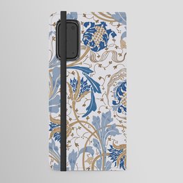 Walter Crane Teazle Art Nouveau Powder Blue Android Wallet Case