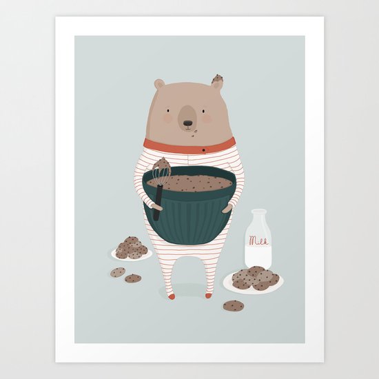 Maxwell's Midnight Snack Art Print