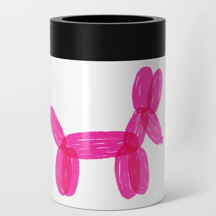 Balloon dog - Pink Can Cooler