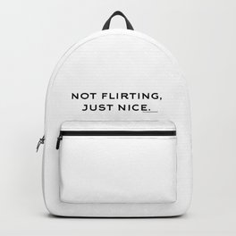 just nice. Backpack
