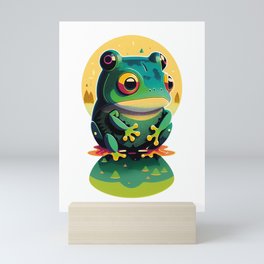 Frog on a Hill Mini Art Print