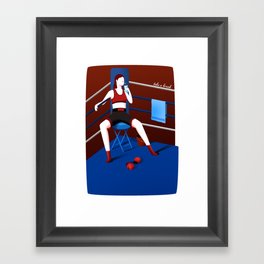 Take a break. Boxing Framed Art Print