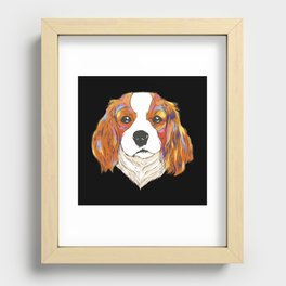 Cavalier Dog Recessed Framed Print