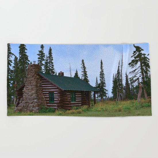 Let's Go Camping! Beach Towel