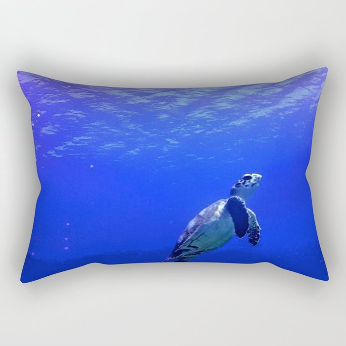 Deep Blue  Rectangular Pillow