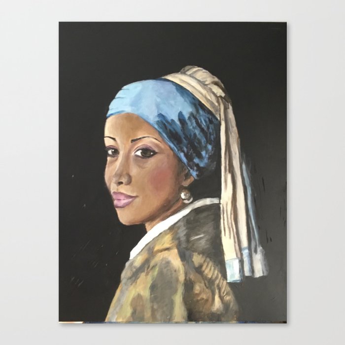 My Girl with a Pearl Earring Canvas Print